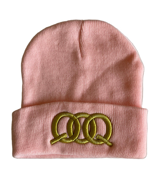 Pink QOQ Premium Cuffed Beanie