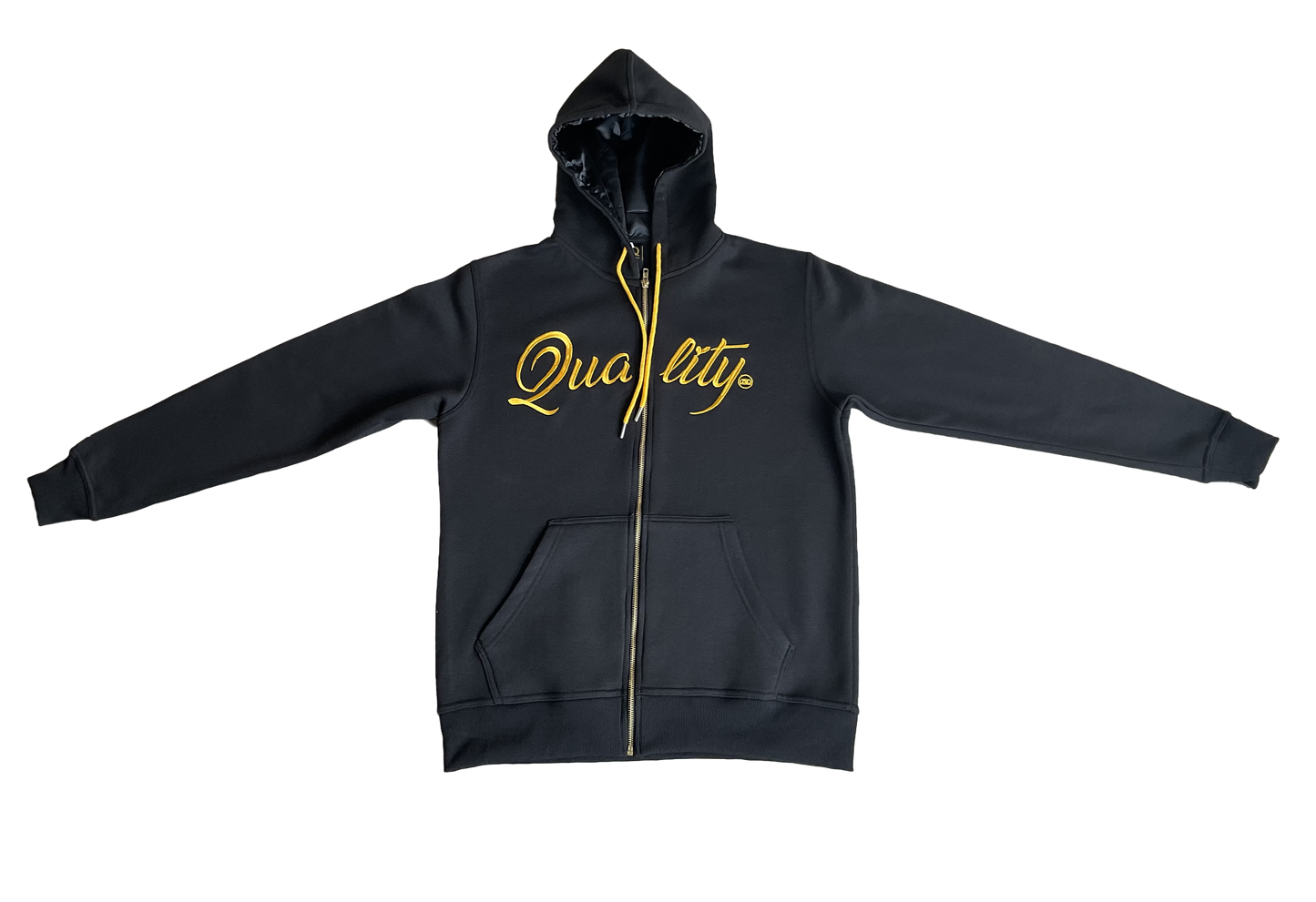 Quality zipped hoodie